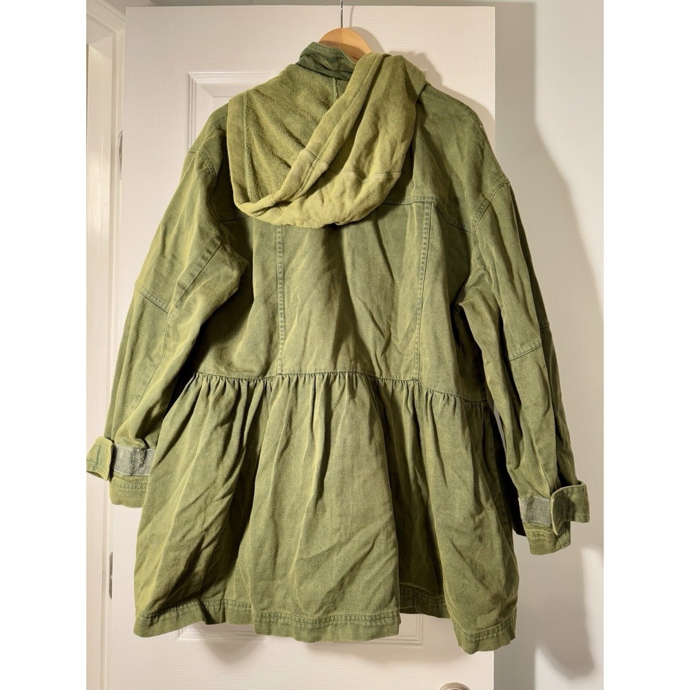 We The Free Utility Jacket Sz XS Oversized Army Anorak Hobo Boho Rugged - Picture 4 of 10